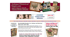 Desktop Screenshot of antiquehistoricalmaps.com